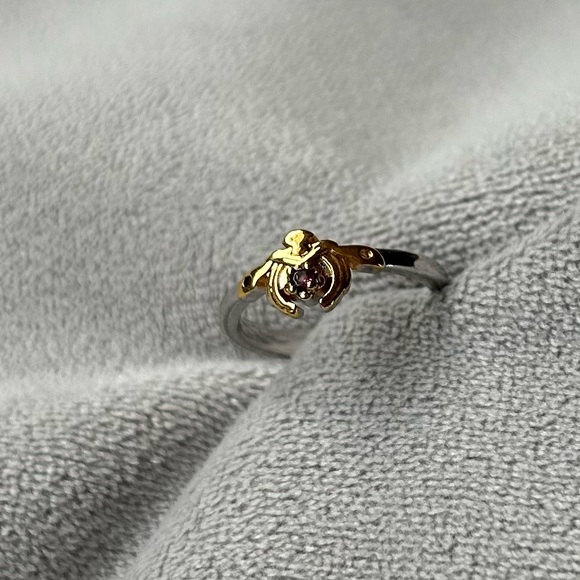 Genshin Impact Yae Miko Ring ~ Resizable ~ Silver & Gold Tone Purple Stone ~ New - Picture 7 of 10